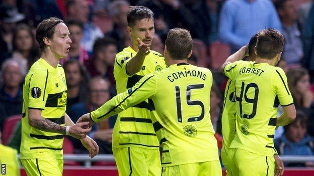 Celtic drew 2-2 in Amsterdam in their first Group A clash with Ajax