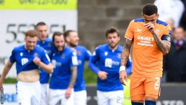 Rangers suffered a surprise defeat at McDiarmid Park at the weekend