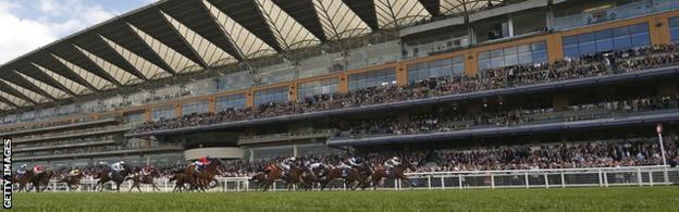 Stands at Ascot racecourse