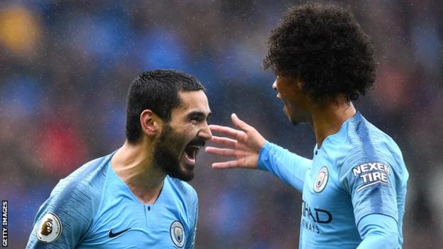 There were several City players who impressed but perhaps none more than Germany midfielder Ilkay Gundogan (left), who was intricate with his passing and lively with his movement, capping his display with an excellent goal.