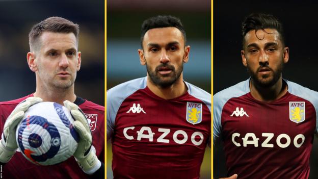 El trío de Aston Villa formado por Tom Heaton, Ahmed Elmohamady y Neil Taylor dejará el club este verano.