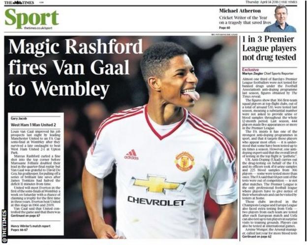 The Times back page