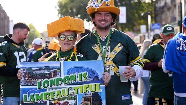 Fans des Packers de Green Bay à Londres
