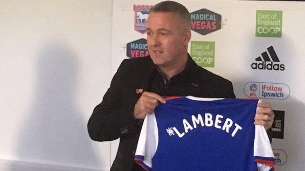 New Ipswich manager Paul Lambert
