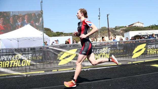 Georgia Taylor-Brown running in Malibu