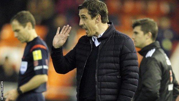 Valencia boss Gary Neville