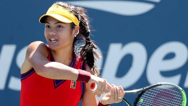 Emma Raducanu regresa en su partido del US Open