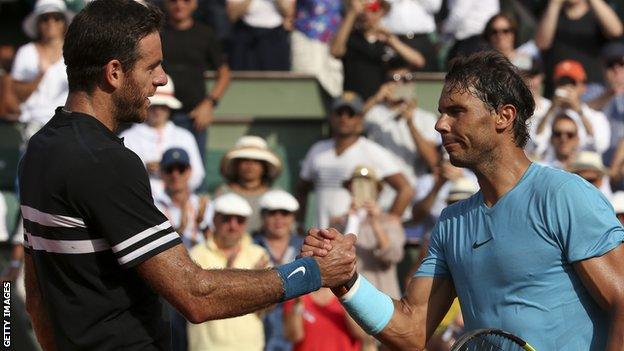 Juan Martin Del Potro and Rafael Nadal