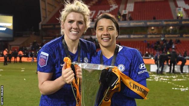 Millie Bright with Sam Kerr