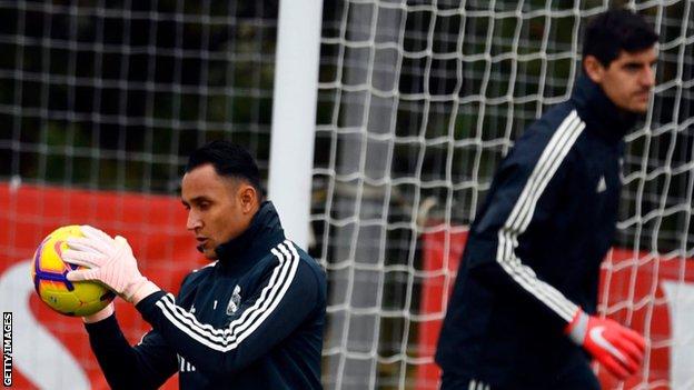 Keylor Navas and Thibaut Courtois