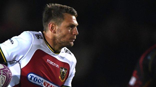 Dan Biggar has scored 102 points in 12 games for Northampton Saints since joining the club
