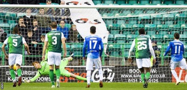 Adam Bogdan saves Danny Swanson's penalty