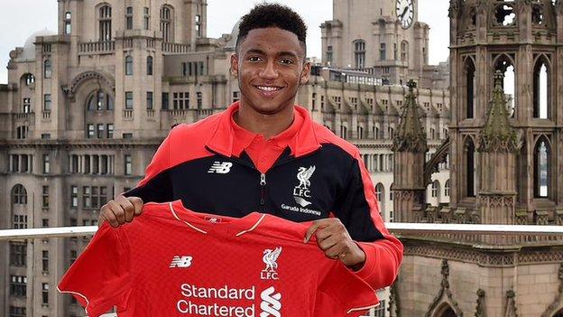 Liverpool's new signing Joe Gomez