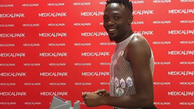 Ahmed Musa undergoing his medical with Turkish club Fatih Karagumruk