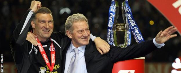 Milan Mandaric and Nigel Pearson