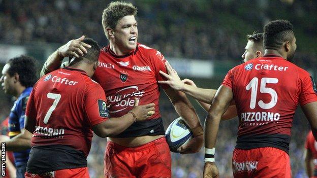 Toulon celebrate against Leinster