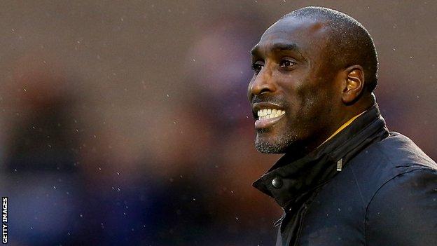 Macclesfield Town boss Sol Campbell has won five of his 18 games in charge of the club
