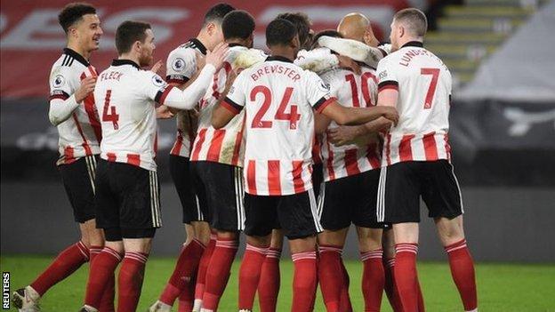 Sheffield United celebrate