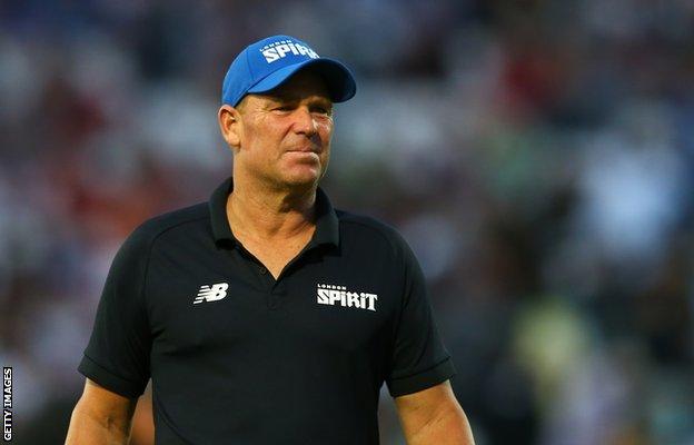 Shane Warne coached the London Spirit in the inaugural Hundred competition