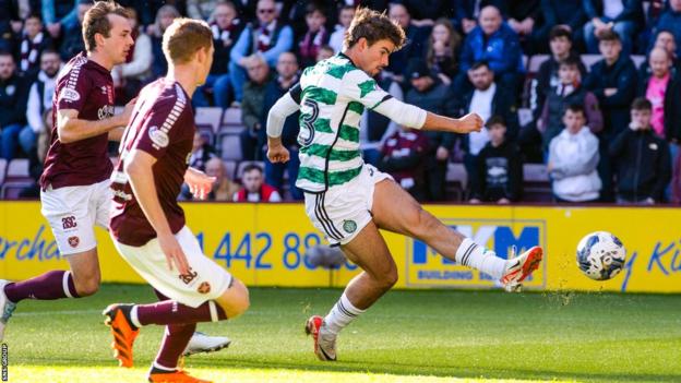 Matt O'Riley fires Celtic in front at Tynecastle