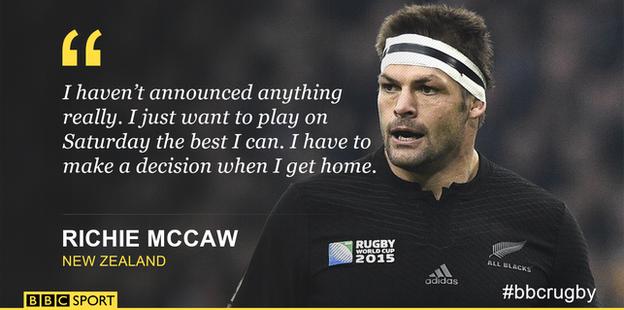 New Zealand v Australia: All Blacks unchanged for RWC final - BBC Sport