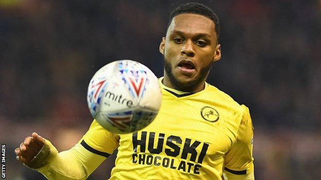 London, UK. 24th Oct, 2020. Mahlon Romeo of Millwall FC during the Sky Bet  Championship match played behind closed doors due to government Covid-19  guidelines between Millwall and Barnsley at The Den