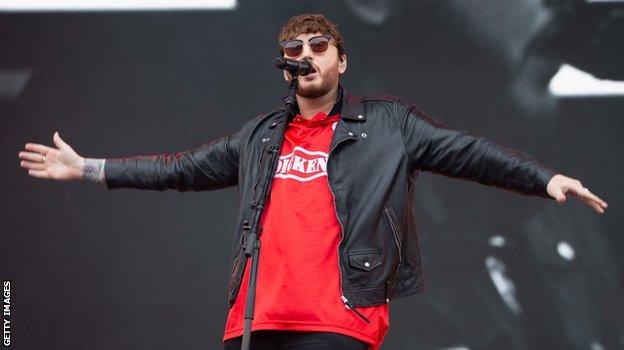 James Arthur wore his Boro shirt when he performed the Radio 1 Big Weekend at Stewart Park in Middlesbrough in 2019