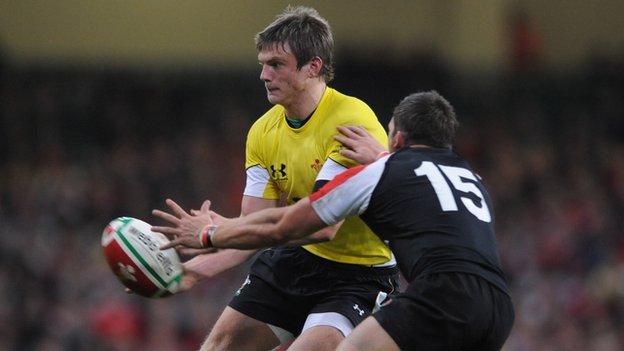 Dan Biggar made his Wales debut as a first half replacement against Canada in autumn 2008