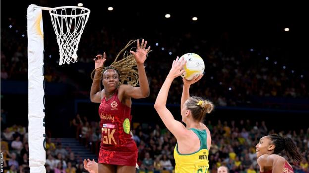Funmi Fadoju playing for England