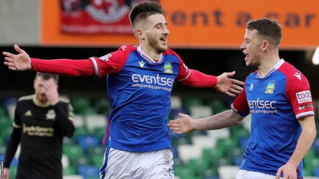 Josh Archer was on target for Linfield