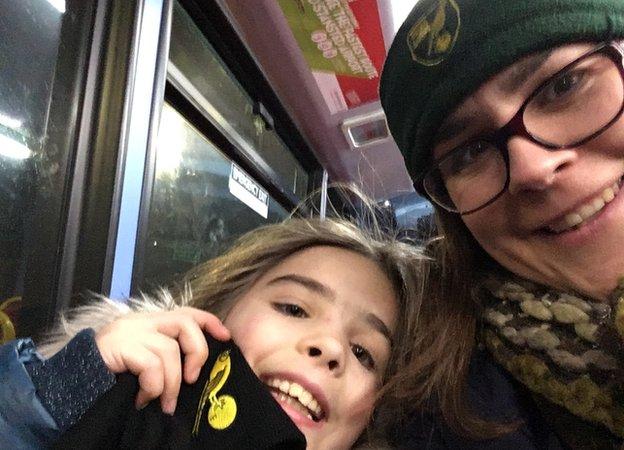 Sarah Greaves with daughter Naomi