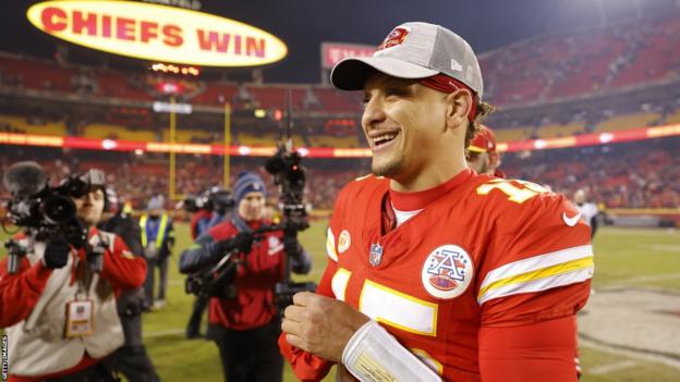 Kansas City Chiefs quarterback Patrick Mahomes is all smiles