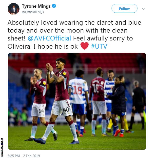 Tyrone Mings tweet