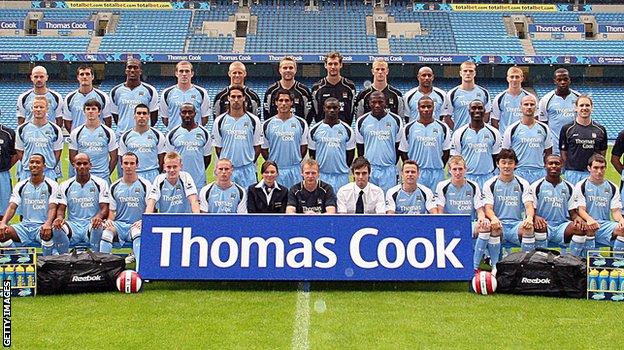 Kaderfoto von Manchester City vor der Saison 2006/07