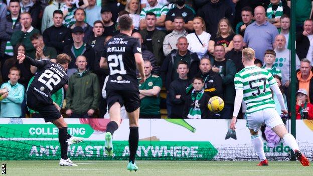 Andrew Shinnie (left) fired Livingston into a first half lead