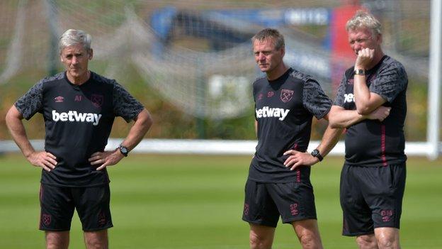 Alan Irvine, David Moyes and Stuart Pearce