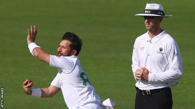 Yasir Shah and Michael Gough