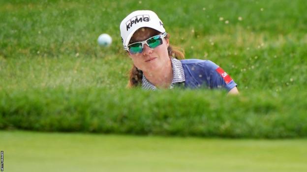 Leona Maguire endured a frustrating final round as she chased a first victory in a major