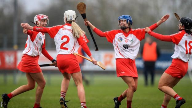 Loughgiel Shamrocks celebrate beating Drom and Inch