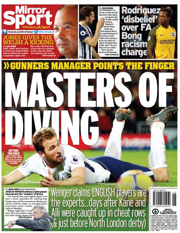 Mirror back page on Friday