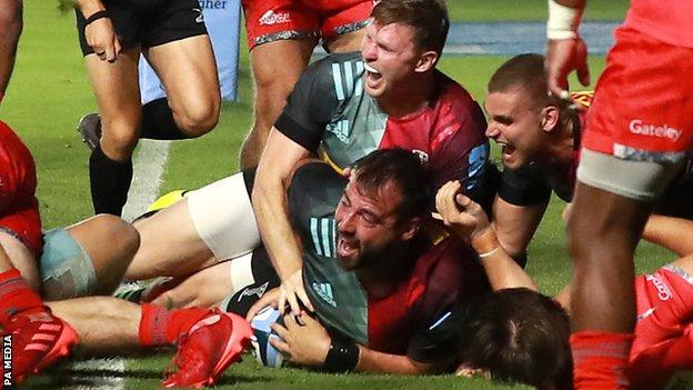 Premiership: Harlequins 16-10 Sale Sharks - Marcus Smith kicks 11 ...