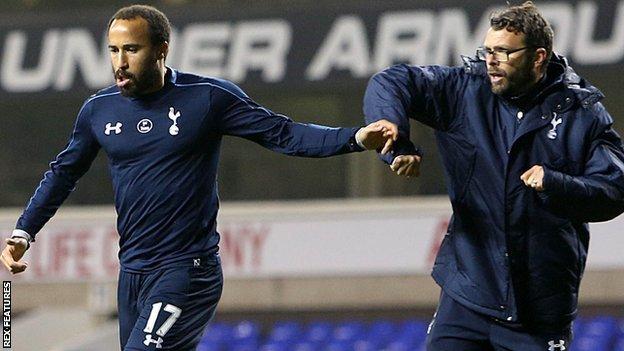 Andros Townsend clashes with Nathan Gardiner