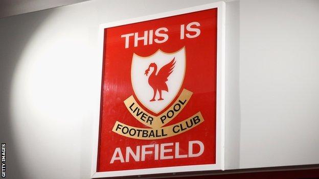 The famous sign at Anfield