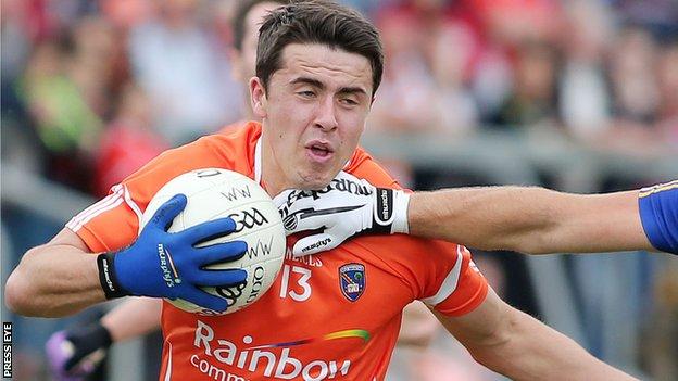Armagh's Stefan Campbell was named man of the match