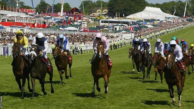 Martin Dwyer rides Sir Percy to victory in the 2006 Derby at Epsom