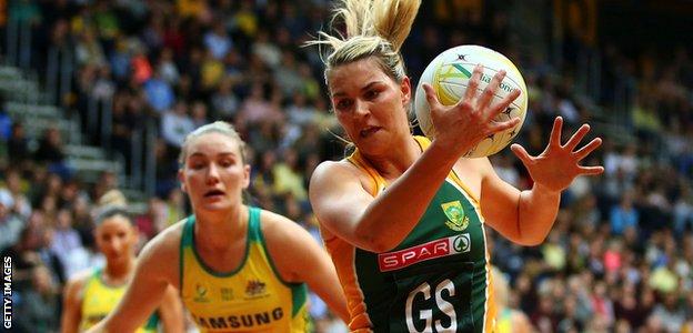 Lenize Potgieter in action for South Africa