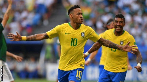 World Cup 2018 Brazil Beat Mexico 2 0 To Reach Quarter Finals Bbc Sport