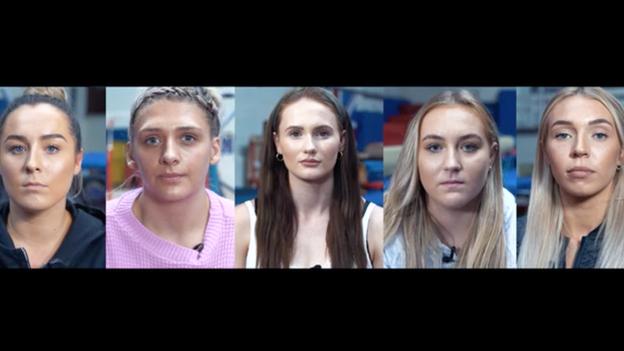 Screengrabs of gymnasts