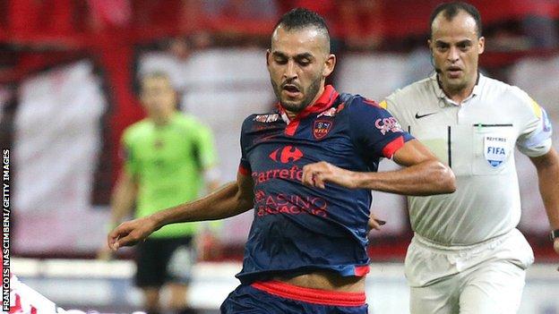 Ajaccio striker Khalid Boutaib