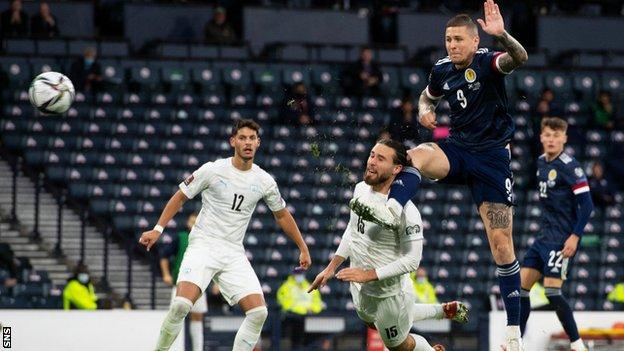 Lydon Dykes' Scotland equaliser was disallowed then given following a VAR check